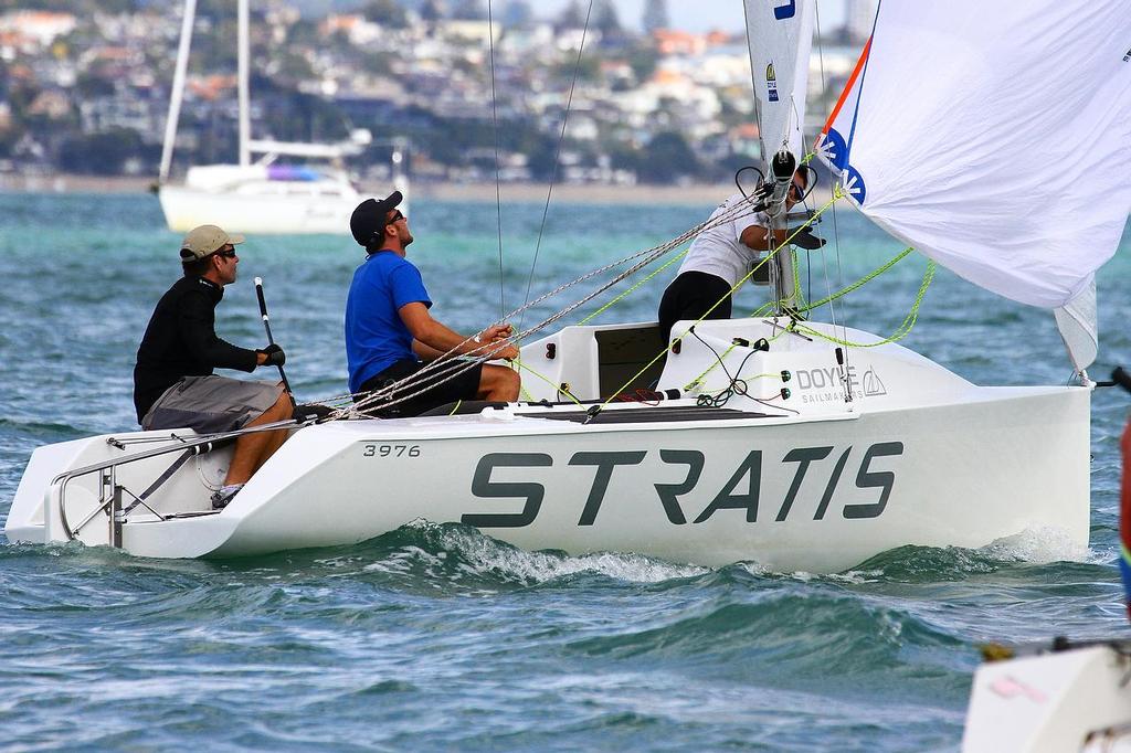 Volvo Ocean Race winner, Mike Sanderson helms Stratis in the Elliott 5.9 fleet (55) - 2013 Auckland Cup, Day 3 © Richard Gladwell www.photosport.co.nz